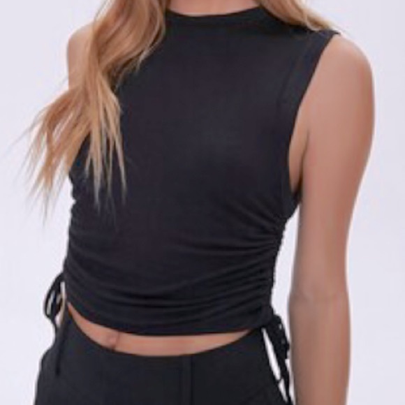 Beyond Yoga Tops - Beyond Yoga drawstring muscle tank, like new!